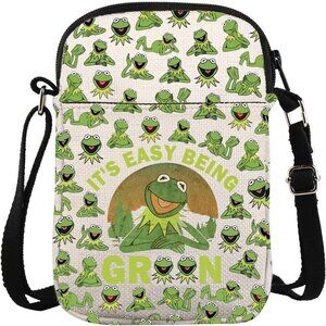 Charming Frog Character Crossbody Bag - Perfect Gift for Fans, 8.26 x 5.9 Inch